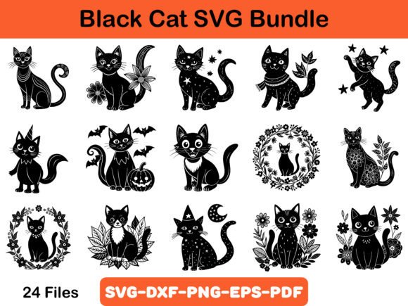 Black Cat SVG Bundle