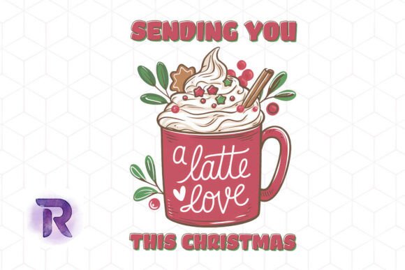 Christmas Latte Love Holiday Mug PNG