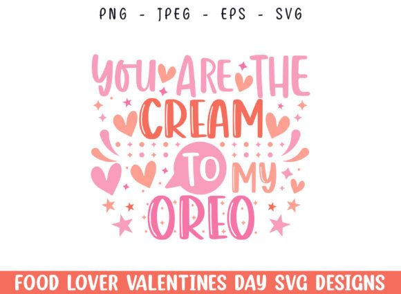 Cream to Oreo Valentines Day SVG Design