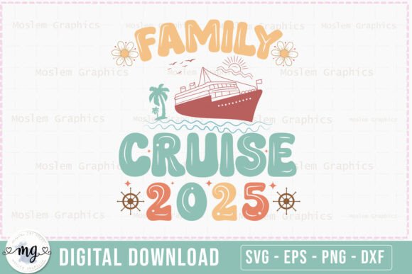 Family Cruise 2025 - Retro Cruise SVG