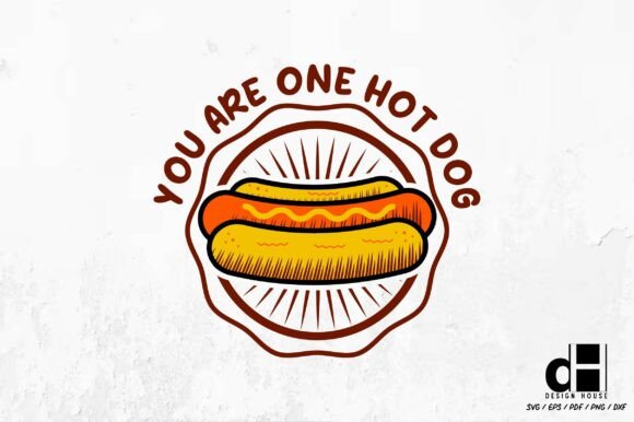 Funny Valentine Hot Dog SVG PNG