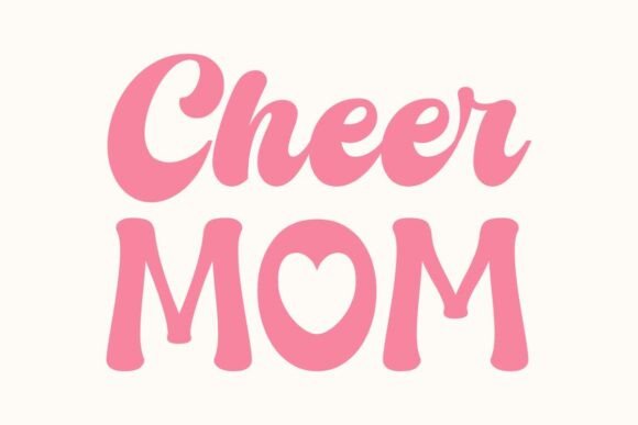 Groovy Cheer Mom SVG, Retro Cheer Mom