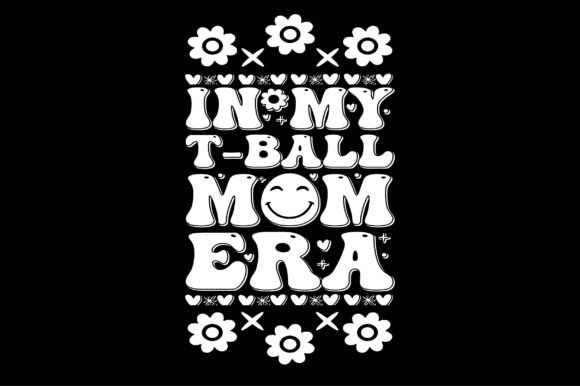 In My Tball Mom Era Groovy Key Chain Svg