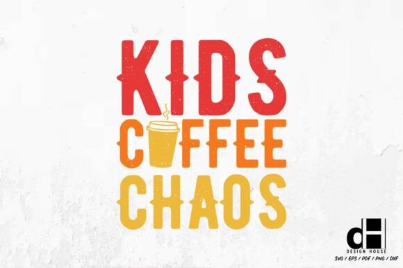 Kids Coffee Chaos – Coffee Lover SVG PNG
