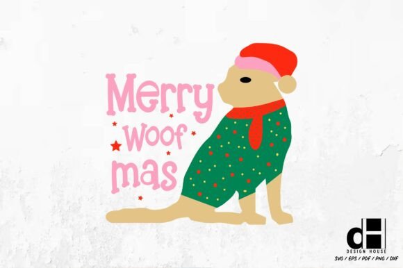 Merry Woofmas – Christmas Dog SVG PNG