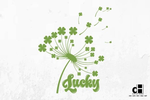 St.Patrick’s Day Dandelion Lucky SVG