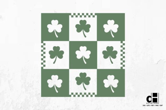 St.Patrick’s Day Retro Checkered SVG PNG