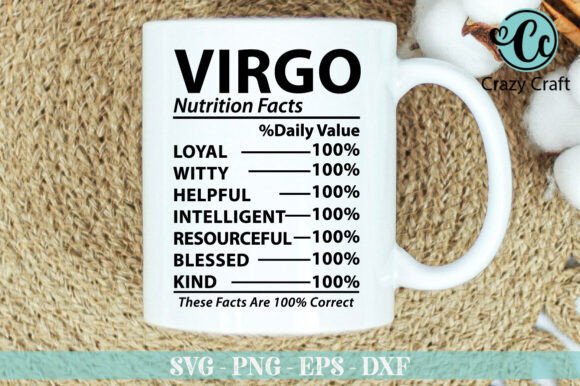 Virgo Nutrition Facts Svg, Virgo SVG